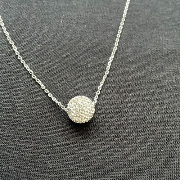 Kate Spade Silver Crystal Pavé Necklace - Picture 1 of 5